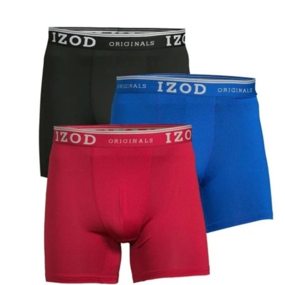 Izod Men's Boxer Briefs 3-Pack MultiColor Size Small New in Pack - Picture 1 of 1